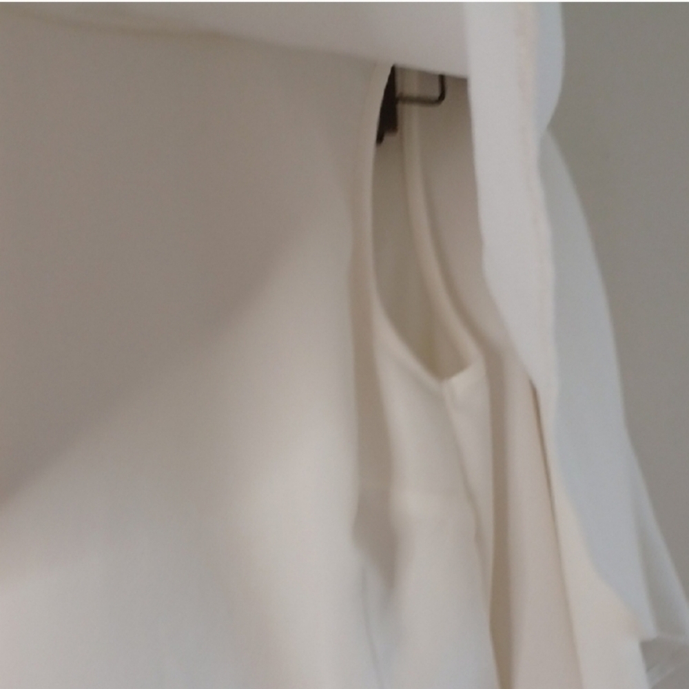 Lulu's White Cape Overlay Sheath Dress - Picture 11 of 14